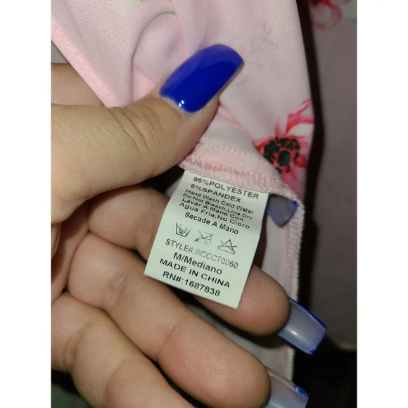 Women's Sleepwear Robe Set Medium Floral Long Sleeve Tie Front Polyester (GG) - Picture 5 of 9